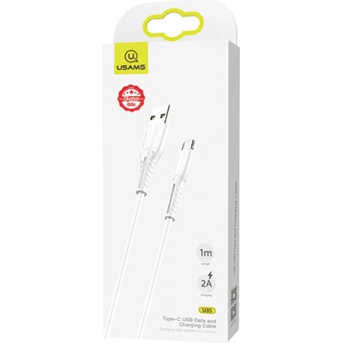 Kup Cablu USAMS U35 microUSB 2A Încărcare Rapidă 1m alb/SJ365USB02 - USA380WHT - {ean13} - Sklep Home Screen