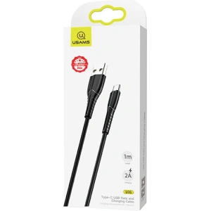 USAMS Cable U35 microUSB 2A Fast Charge 1m black SJ365USB01 (US-SJ365)