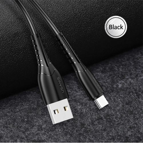 Kup Cablul USAMS U35 USB-C 2A Încărcare Rapidă 1m negru/black SJ366USB01 - USA383BLK - {ean13} - Sklep Home Screen