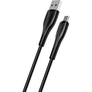 USAMS U38 microUSB 4A Gyors Töltő kábel OPPO számára 1m fekete SJ375USB01