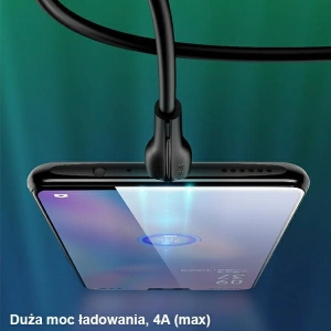 USAMS Cable U38 microUSB 4A Fast Charge for OPPO 1m black SJ375USB01 (US-SJ375)