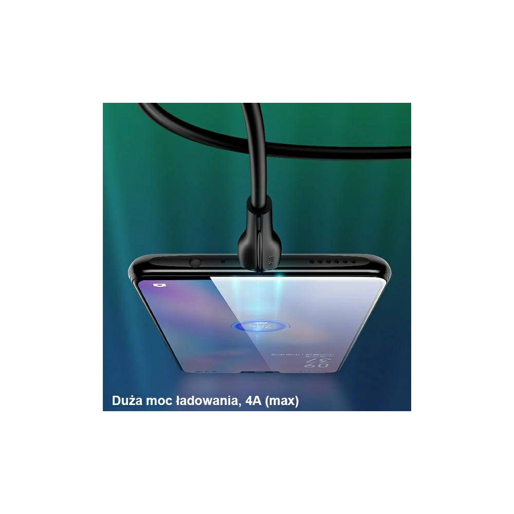 Kabel USAMS U38 microUSB 4A Fast Charge for OPPO 1m czarny/black SJ375USB01