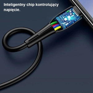 Kabel USAMS U38 microUSB 4A Fast Charge pro OPPO 1m černý/black SJ375USB01