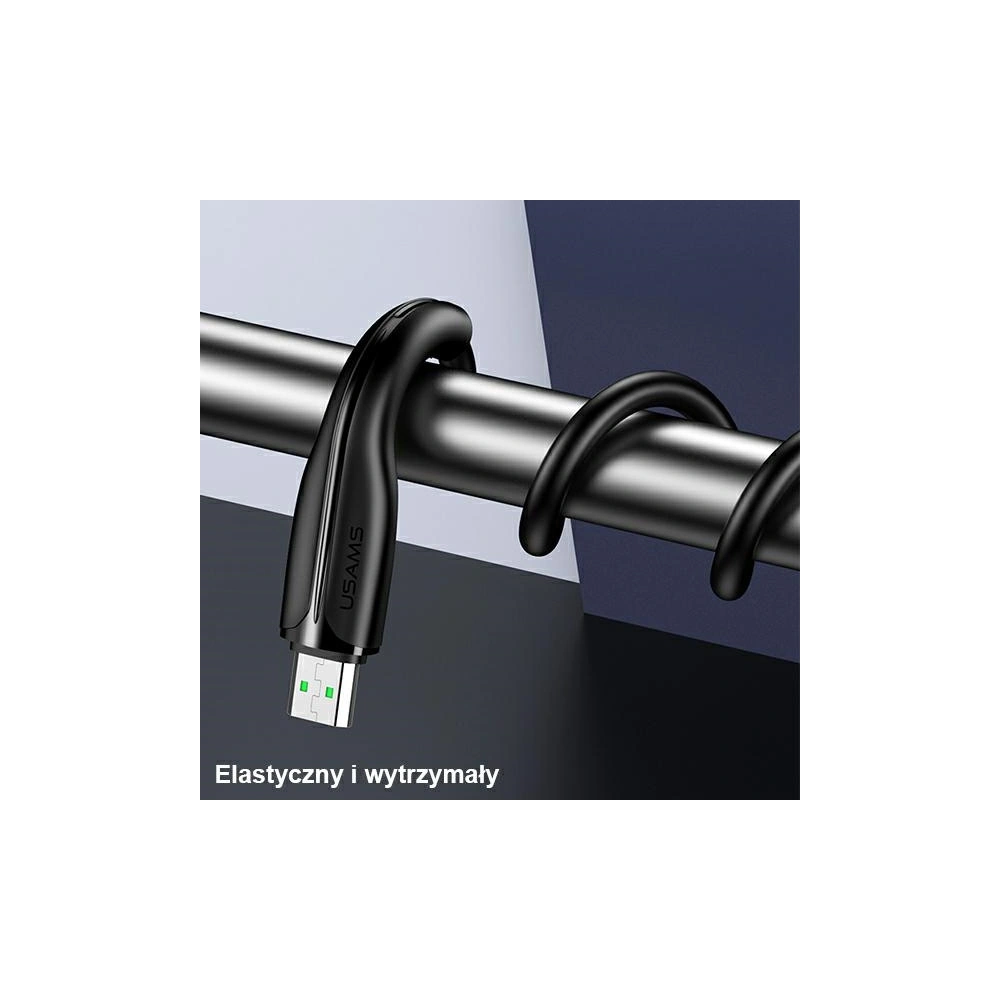 Kabel USAMS U38 microUSB 4A Fast Charge for OPPO 1m czarny/black SJ375USB01