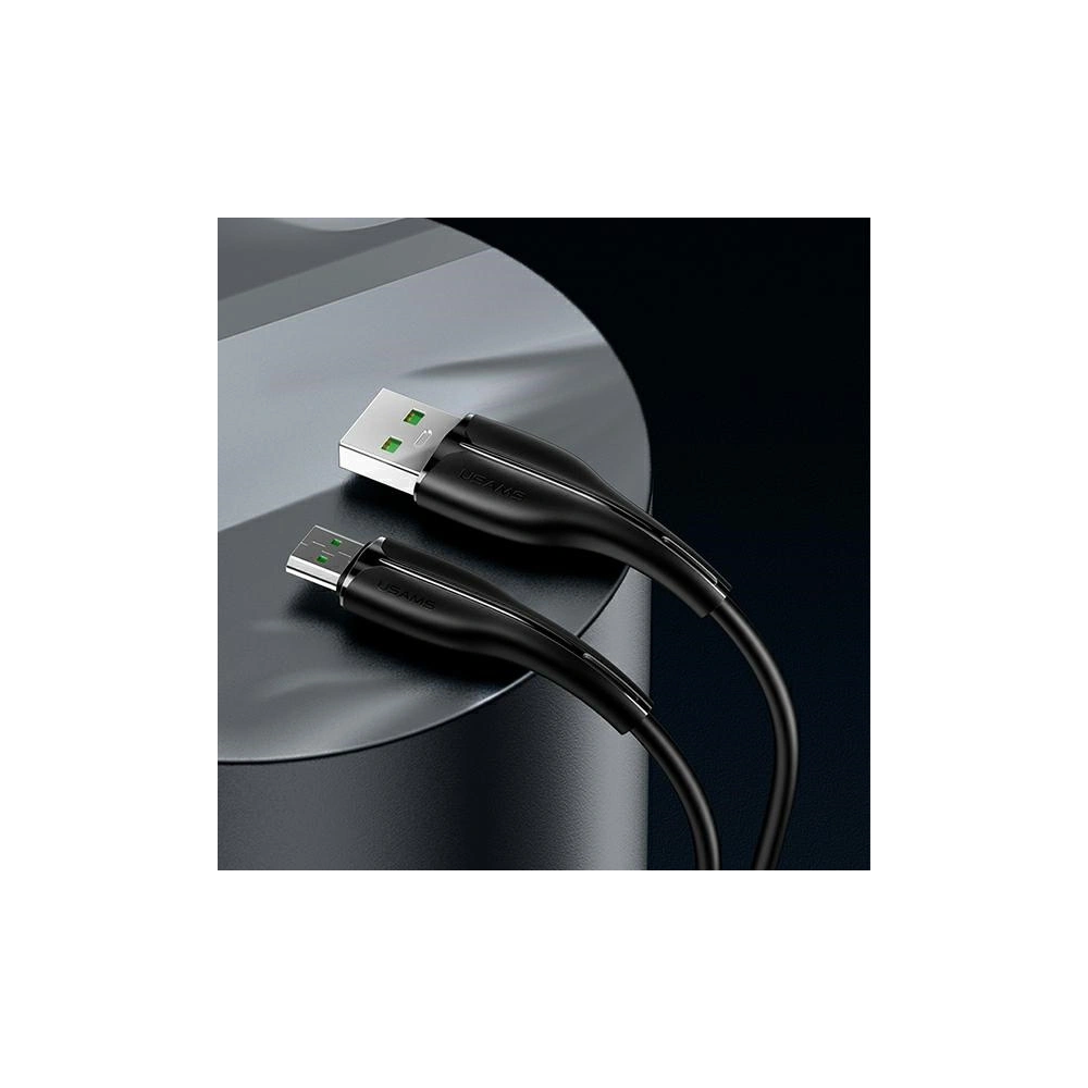 Kabel USAMS U38 microUSB 4A Fast Charge for OPPO 1m czarny/black SJ375USB01