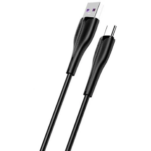 USAMS Cable U38 USB-C 5A Fast Charge for OPPO/HUAWEI 1m black SJ376USB01 (US-SJ376)