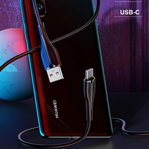 Kup Cablu USAMS U38 USB-C 5A Încărcare Rapidă pentru OPPO/HUAWEI 1m negru/black SJ376USB01 - USA387BLK - {ean13} - Sklep Home Screen