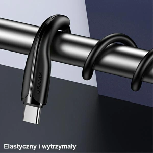 Cablu USAMS U38 USB-C 5A Încărcare Rapidă pentru OPPO/HUAWEI 1m negru/black SJ376USB01
