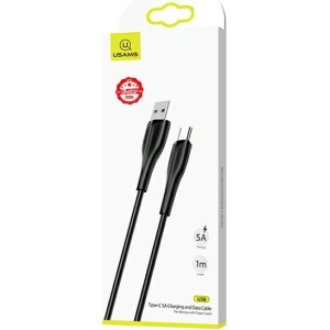 Kabel USAMS U38 USB-C 5A Fast Charge for OPPO/HUAWEI 1m czarny/black SJ376USB01