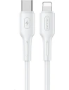 Kabel USAMS U43 USB-C la Lightning 30W PD 1.2m alb/white SJ406USB02