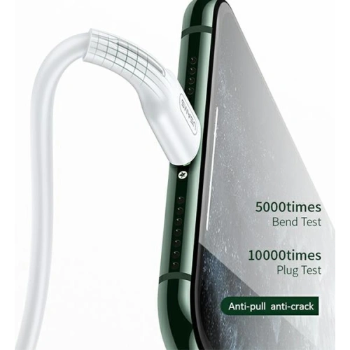 Kabel USAMS U43 USB-C la Lightning 30W PD 1.2m alb/white SJ406USB02