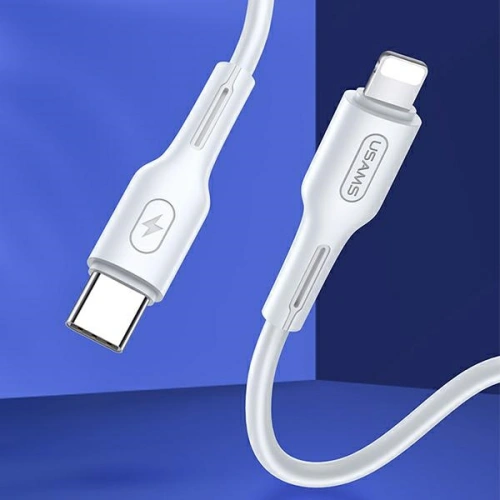Buy USAMS Cable U43 USB-C - Lightning 30W PD 1.2m white SJ406USB02 (US-SJ406) - USA388WHT - {ean13} - Home Screen Store Europe