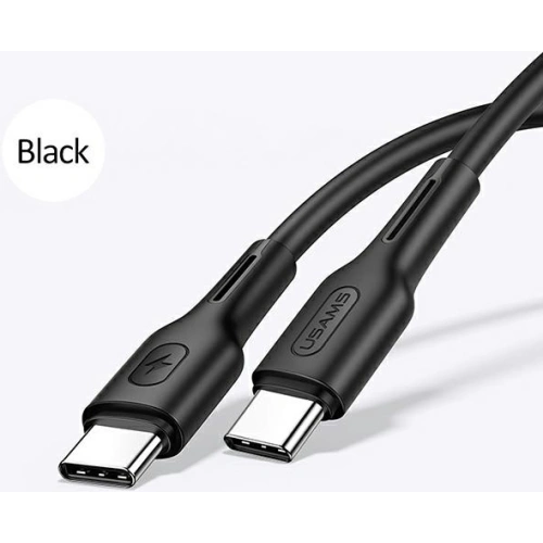 Kup Kabel USAMS U43 USB-C la USB-C 100W PD Încărcare Rapidă 5A 1.2m negru/black SJ459USB01 - USA391BLK - {ean13} - Sklep Home Screen