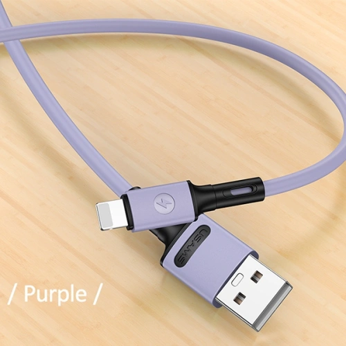 Kup Kabel USAMS U52 lightning 2A Fast Charge 1m purpurowy/purple SJ434USB04 - USA395PRP - {ean13} - Sklep Home Screen