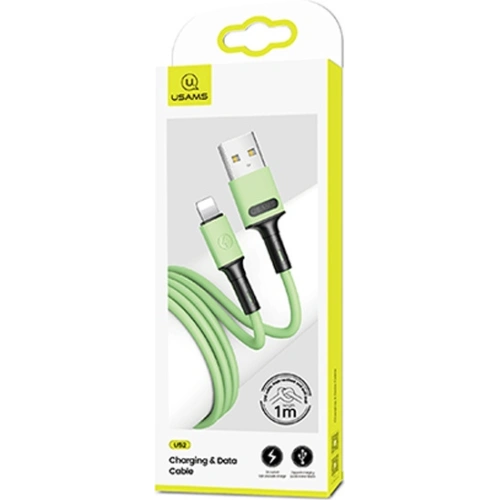Kup Cablul USAMS U52 lightning 2A Încărcare Rapidă 1m verde/SJ434USB02 - USA396GRN - {ean13} - Sklep Home Screen