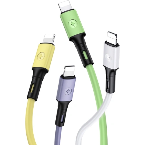 Kup Kabel USAMS U52 lightning 2A Fast Charge 1m zielony/green SJ434USB02 - USA396GRN - {ean13} - Sklep Home Screen