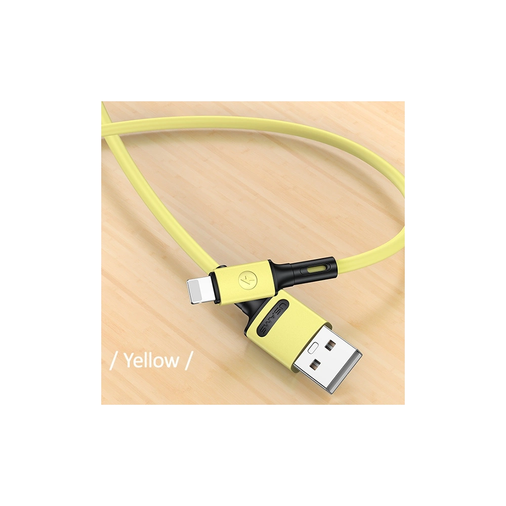Kabel USAMS U52 lightning 2A Fast Charge 1m żółty/yellow SJ434USB03