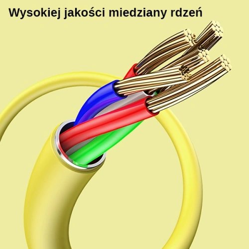 Kup Kabel USAMS U52 lightning 2A Fast Charge 1m żółty/yellow SJ434USB03 - USA397YEL - {ean13} - Sklep Home Screen