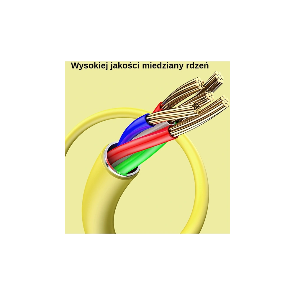 Kabel USAMS U52 lightning 2A Fast Charge 1m żółty/yellow SJ434USB03