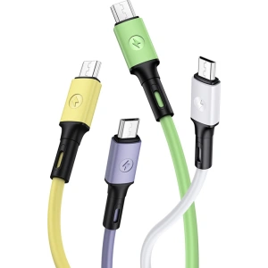 USAMS Cable U52 microUSB 2A Fast Charge 1m white SJ435USB01 (US-SJ435)