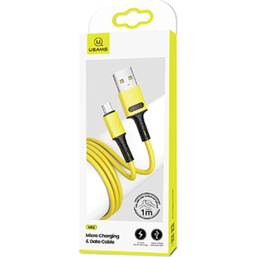 Kup Cablul USAMS U52 microUSB 2A Încărcare Rapidă 1m galben/SJ435USB03 - USA401YEL - {ean13} - Sklep Home Screen