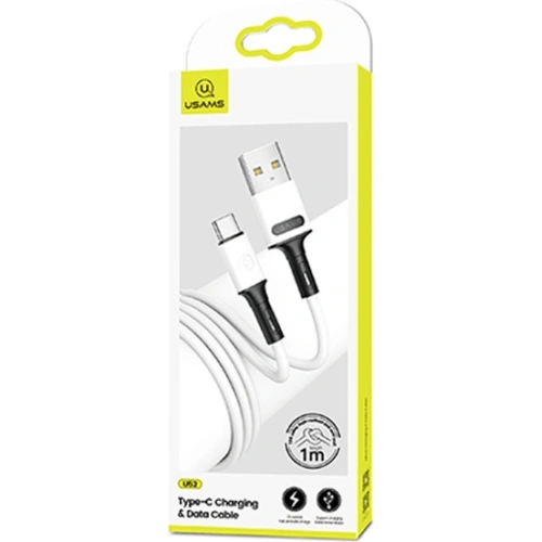 Kup Cablu USAMS U52 USB-C 2A Încărcare Rapidă 1m alb/white SJ436USB01 - USA402WHT - {ean13} - Sklep Home Screen