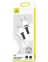 Cablu USAMS U52 USB-C 2A Încărcare Rapidă 1m alb/white SJ436USB01