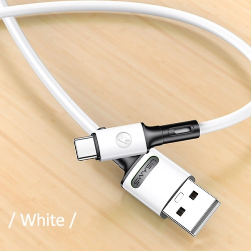 Kup Cablu USAMS U52 USB-C 2A Încărcare Rapidă 1m alb/white SJ436USB01 - USA402WHT - {ean13} - Sklep Home Screen