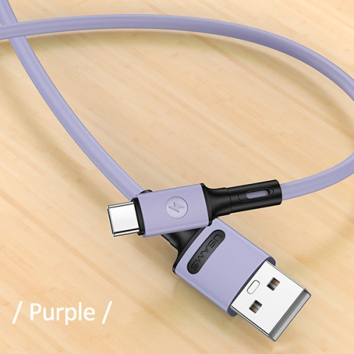Kup Cablul USAMS U52 USB-C 2A Încărcare Rapidă 1m purpuriu/purple SJ436USB04 - USA403PRP - {ean13} - Sklep Home Screen