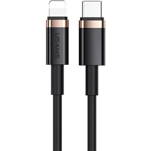 Kup Cablul USAMS U63 USB-C la Lightning 1,2m 20W PD Încărcare Rapidă negru/black SJ484USB01 - USA407BLK - {ean13} - Sklep Home Screen