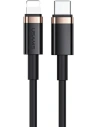Cablul USAMS U63 USB-C la Lightning 1,2m 20W PD Încărcare Rapidă negru/black SJ484USB01