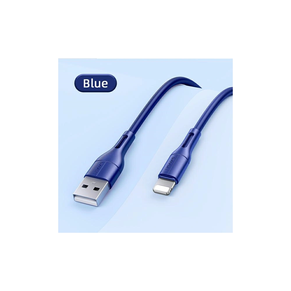 Kabel USAMS U68 lightning 2A Fast Charge 1m niebieski/blue SJ500USB03
