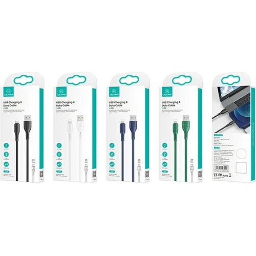 Kup Cablu USAMS U68 lightning 2A Încărcare rapidă 1m albastru/SKY SJ500USB03 - USA412BLU - {ean13} - Sklep Home Screen