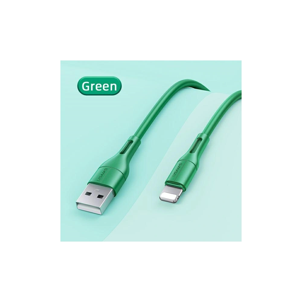 Kabel USAMS U68 lightning 2A Fast Charge 1m zielony/green SJ500USB04