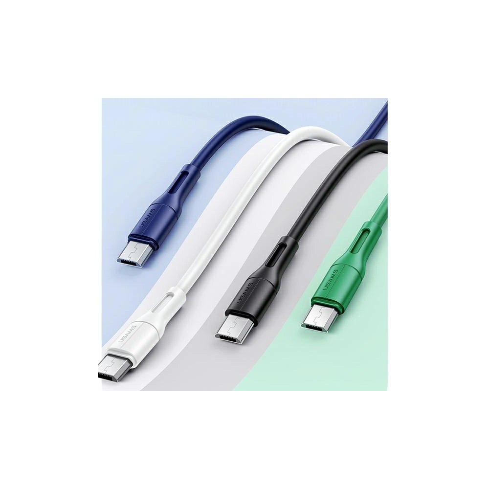 Kabel USAMS U68 microUSB 2A Fast Charge 1m biały/white SJ502USB02