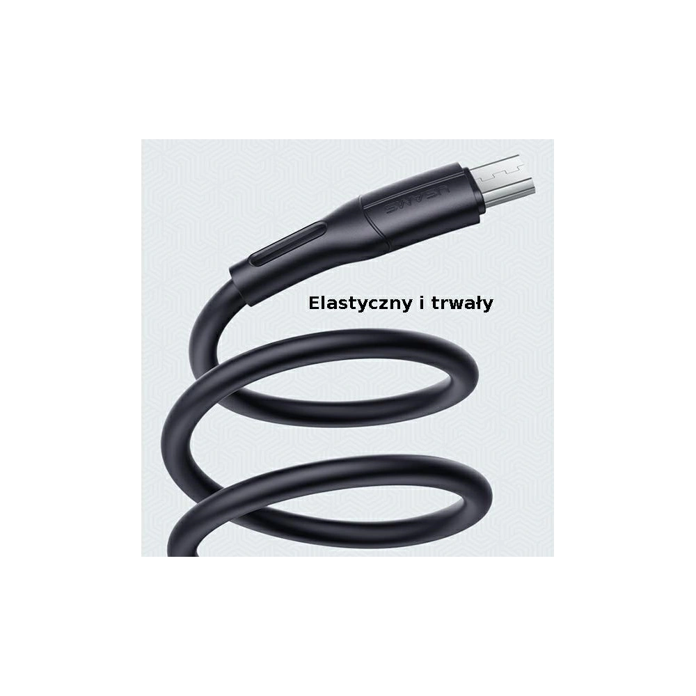 Kabel USAMS U68 microUSB 2A Fast Charge 1m biały/white SJ502USB02