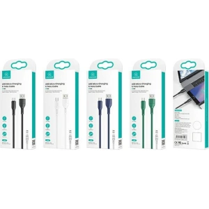 USAMS Cable U68 microUSB 2A Fast Charge 1m white SJ502USB02 (US-SJ502)