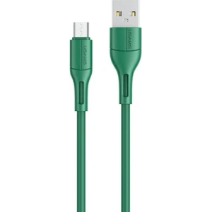 Cablu USAMS U68 microUSB 2A Încărcare Rapidă 1m verde/green SJ502USB04