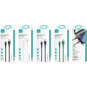 USAMS Cable U68 microUSB 2A Fast Charge 1m green SJ502USB04 (US-SJ502)