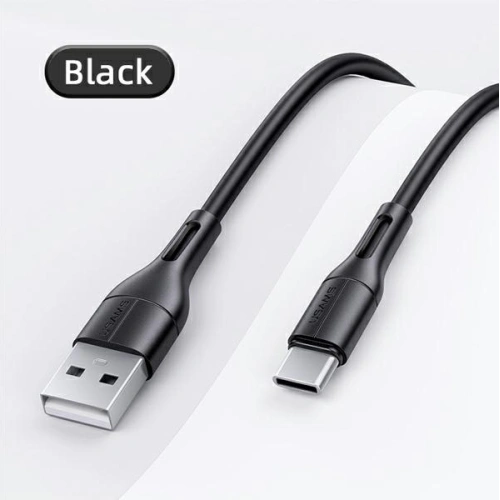 Kup Kabel USAMS U68 USB-C 2A Fast Charge 1m czarny/black SJ501USB01 - USA419BLK - {ean13} - Sklep Home Screen