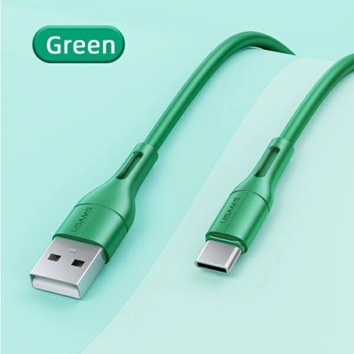 Kup Cablul USAMS U68 USB-C 2A Încărcare Rapidă 1m verde/SJ501USB04 - USA421GRN - {ean13} - Sklep Home Screen