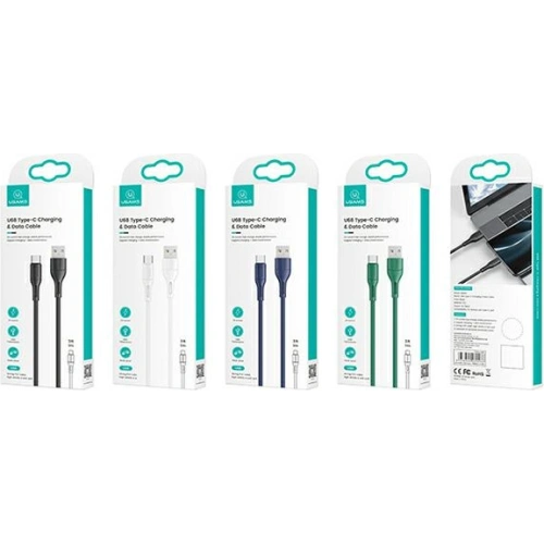 Kup USAMS U68 USB-C Kabel 2A Schnellladung 1m grün SJ501USB04 - USA421GRN - {ean13} - Sklep Home Screen