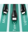 Kup Kabel USAMS U69 3w1 1m zelený/green (lightning/microUSB/USB-C) SJ508USB03 - USA424GRN - {ean13} - Sklep Home Screen