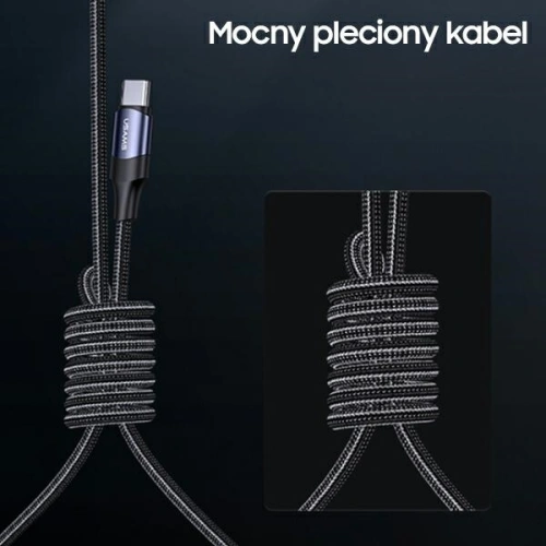 Kup Kabel USAMS U71 2xUSB-C na USB-C 1,2m 100W PD Fast Charge černý/black SJ551USB01 - USA425BLK - {ean13} - Sklep Home Screen