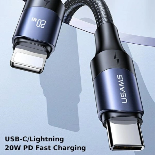 Kup Cablu USAMS U71 USB-C la Lightning 3m 20W PD Încărcare rapidă negru/SJ523USB01 - USA431BLK - {ean13} - Sklep Home Screen