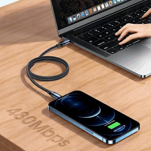 Kup Cablu USAMS U71 USB-C la Lightning 3m 20W PD Încărcare rapidă negru/SJ523USB01 - USA431BLK - {ean13} - Sklep Home Screen