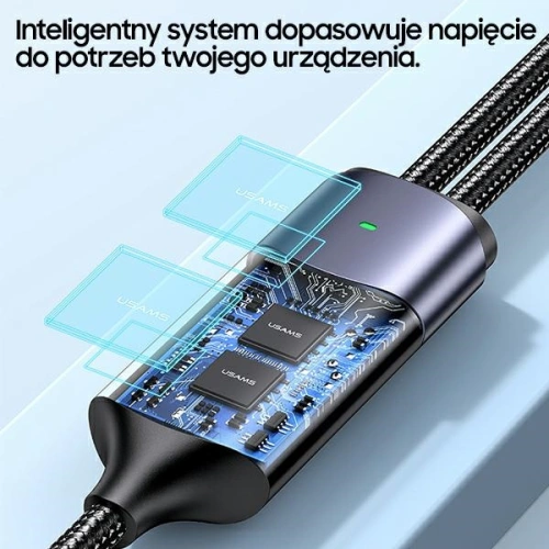 Kup USAMS U71 USB-C/Lightning to USB-C 1,2m 100W PD Gyors Töltő kábel fekete SJ550USB01 - USA435BLK - {ean13} - Sklep Home Screen