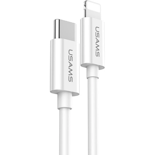 Kup Kabel USAMS USB-C na Lightning 1,2m 2A bílý/white SJ191TL01 PD rychlé nabíjení - USA438WHT - {ean13} - Sklep Home Screen