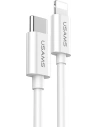 Cablu USAMS USB-C la Lightning 1,2m 2A alb/white SJ191TL01 PD încărcare rapidă