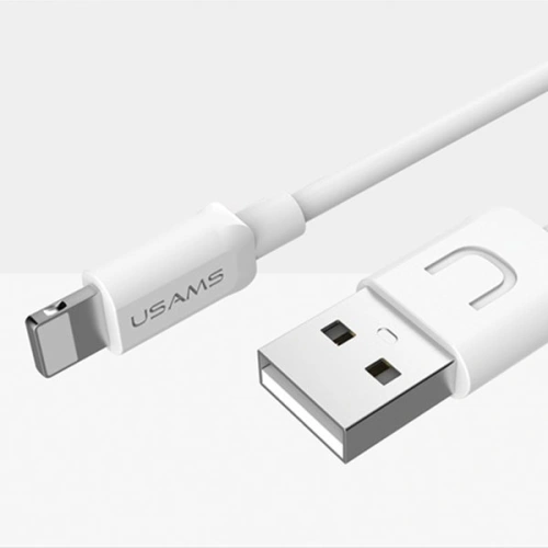 Kup Cablul USAMS U-Turn lightning 1m alb/white 2A IPUSBXD02 - USA439WHT - {ean13} - Sklep Home Screen